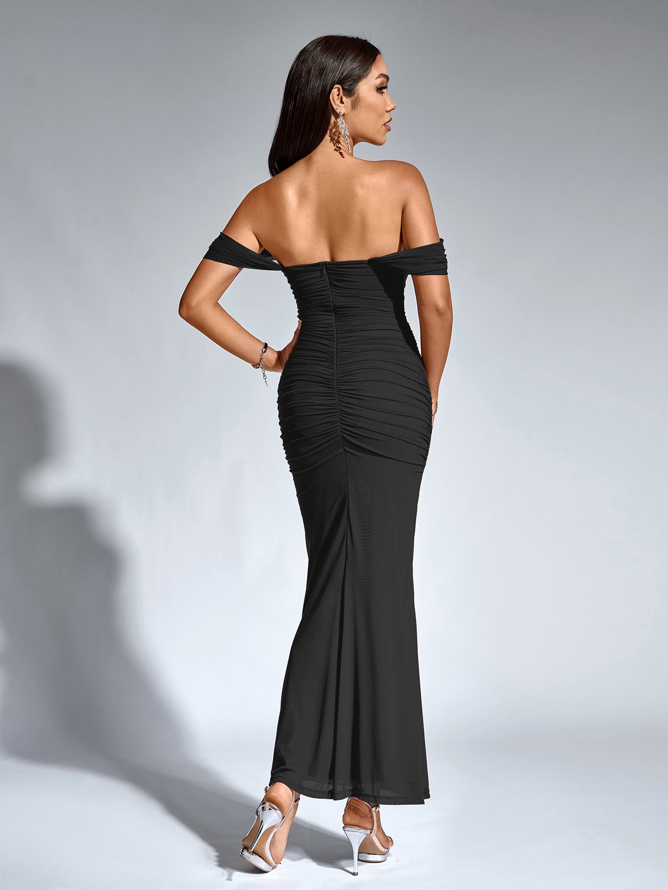 Sarah | Elegancka sukienka maxi off-shoulder
