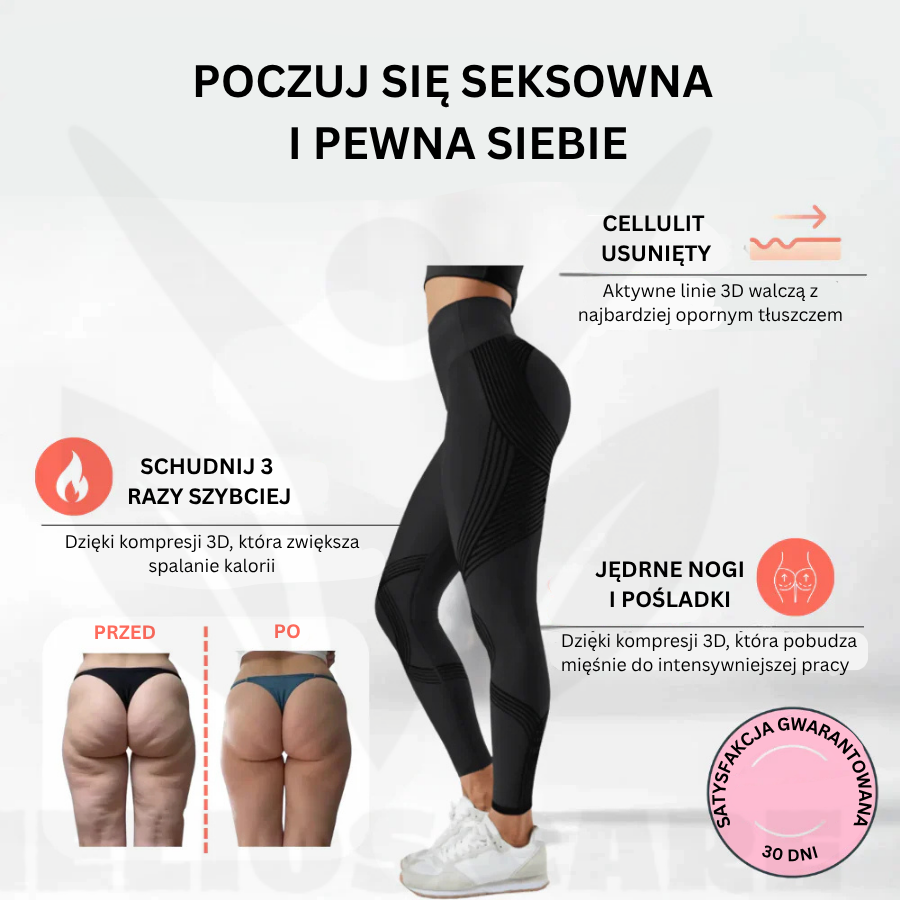 BodyFit™ – Legginsy 3D push-up antycellulitowe