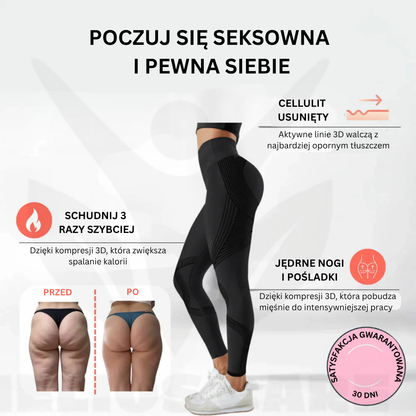 BodyFit™ – Legginsy 3D push-up antycellulitowe