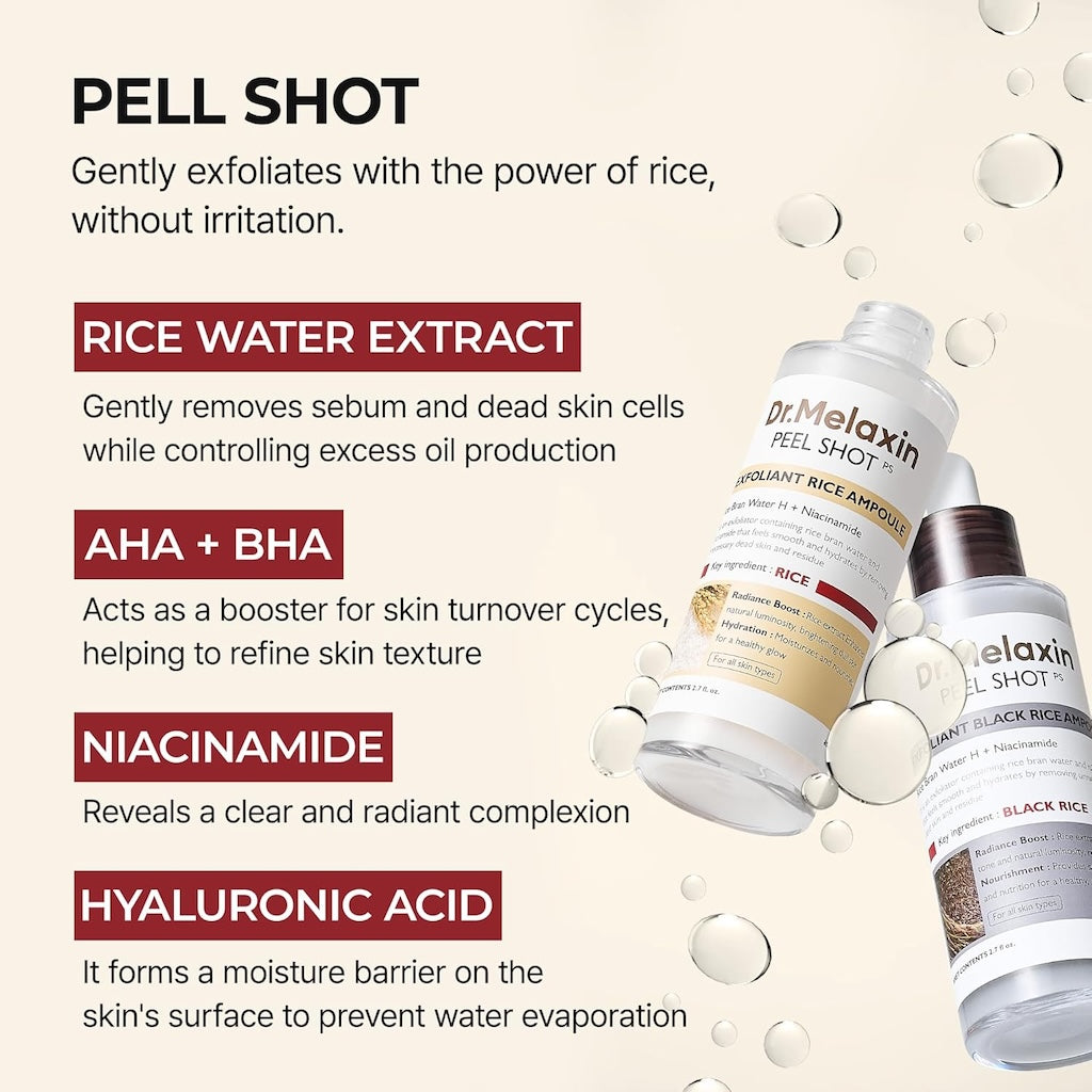 Peel Shot Glow Rice Ampoule Duo