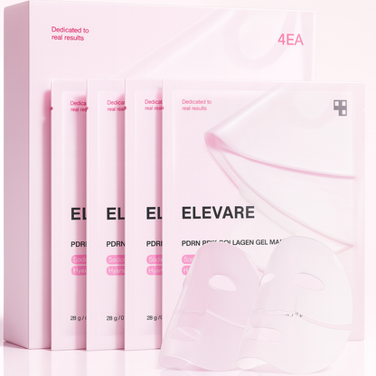 PDRN Infused Pink Collagen Gel Mask - Pack of 4