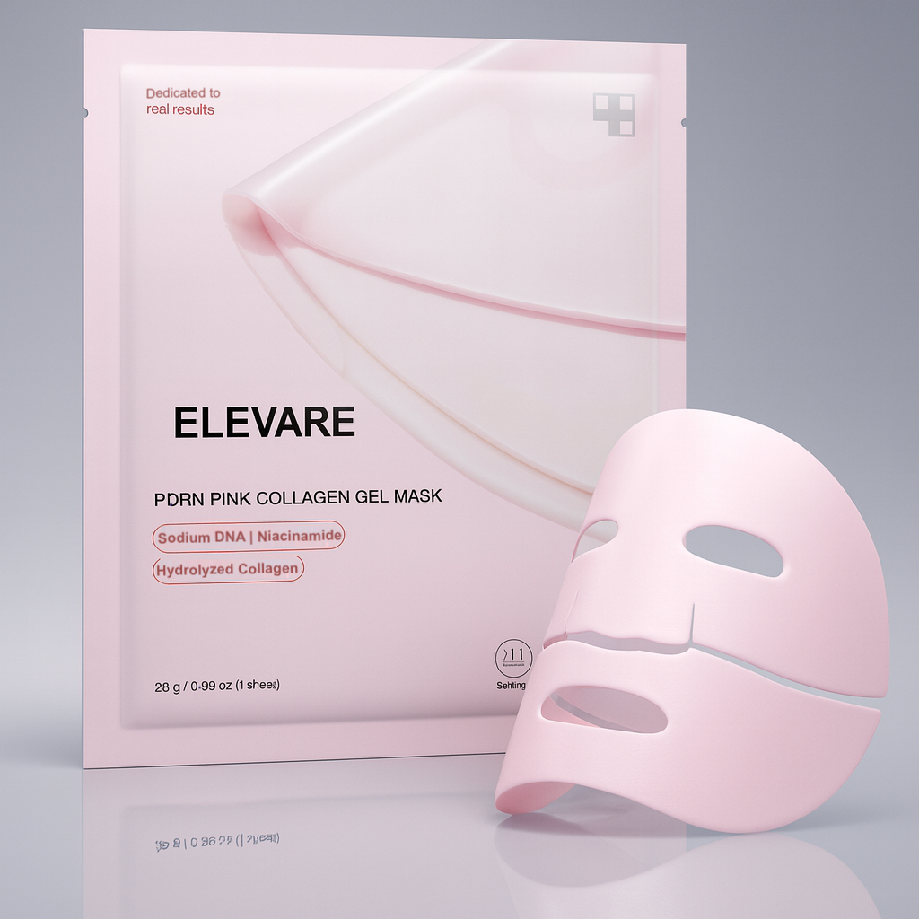 PDRN Infused Pink Collagen Gel Mask - Pack of 4