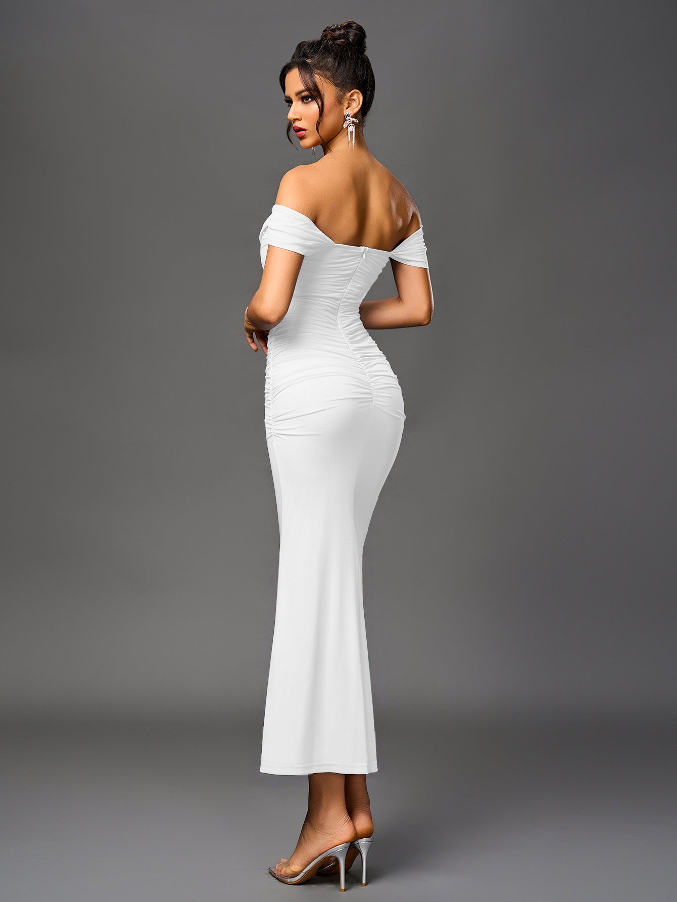 Sarah | Elegancka sukienka maxi off-shoulder