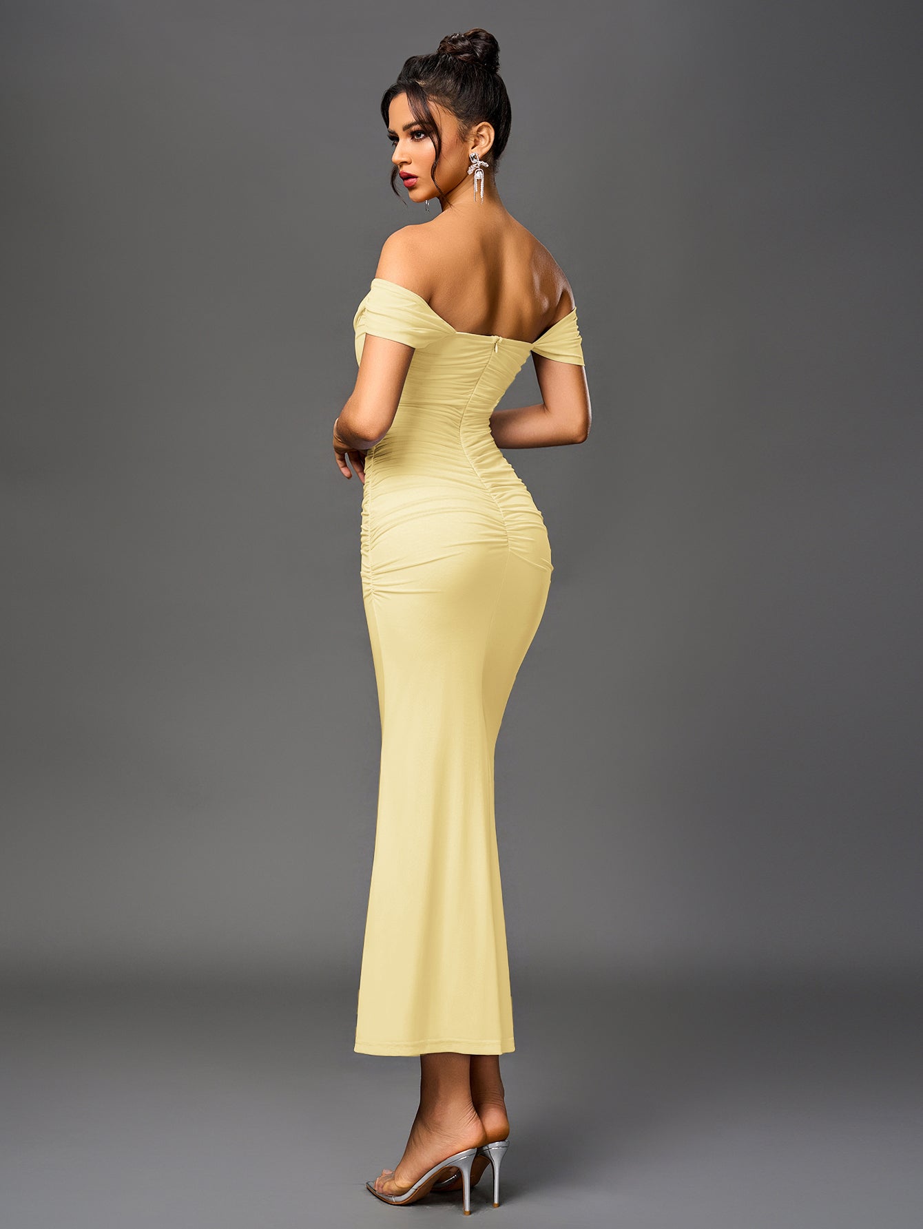 Sarah | Elegancka sukienka maxi off-shoulder