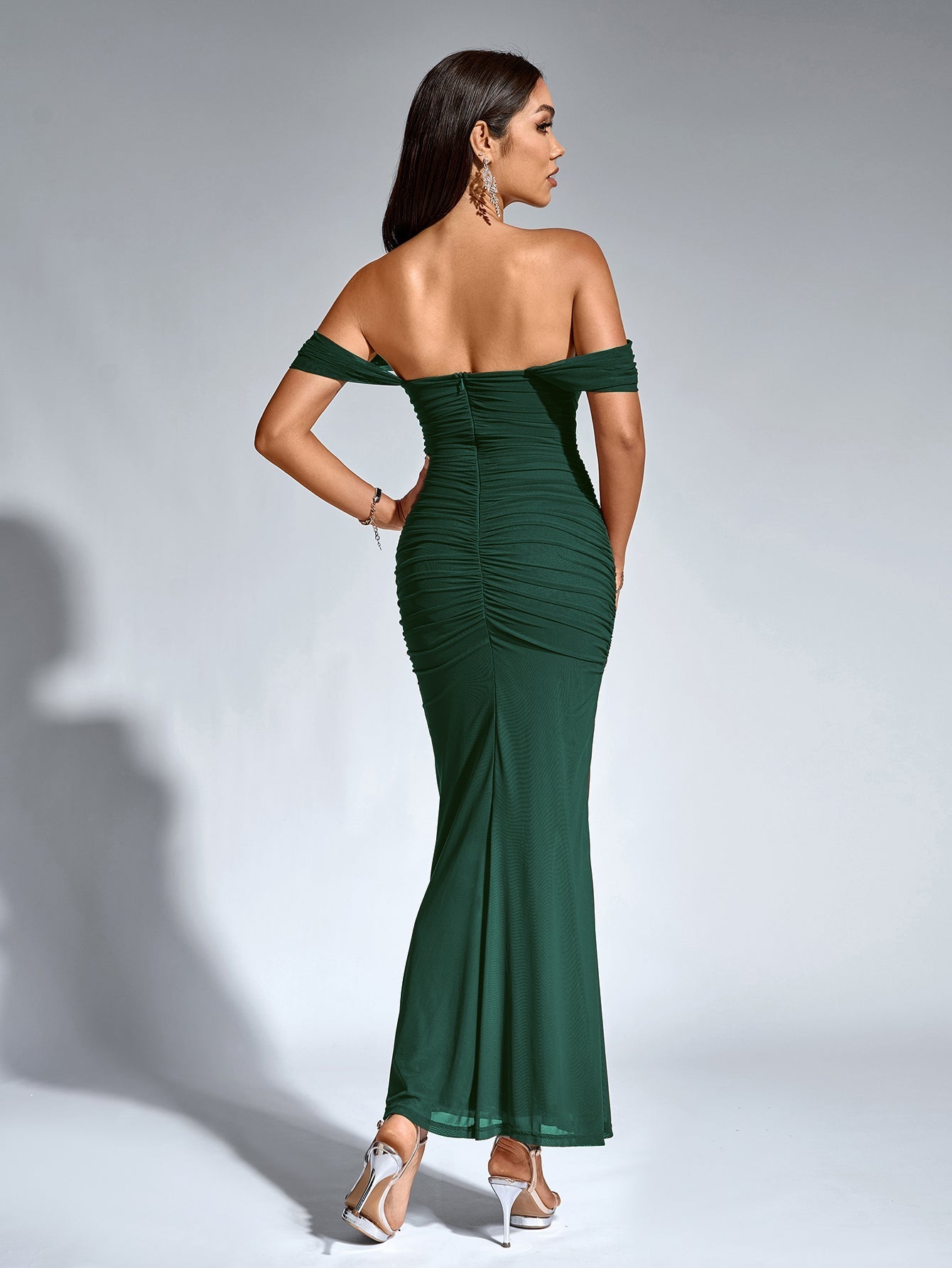 Sarah | Elegancka sukienka maxi off-shoulder