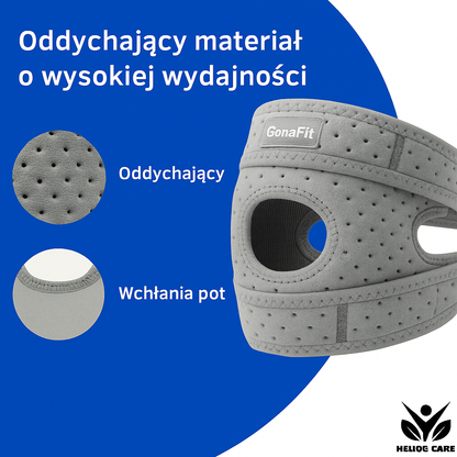 GonaFit – opaska na kolano zapewniająca natychmiastową ulgę w bólu i pełne wsparcie ruchu 🇵🇱