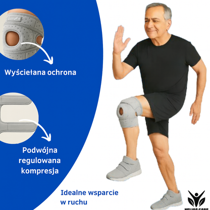 GonaFit – opaska na kolano zapewniająca natychmiastową ulgę w bólu i pełne wsparcie ruchu 🇵🇱